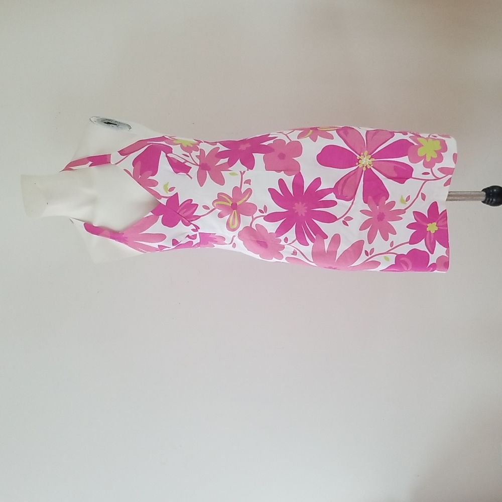 Willi Smith Womens Tropical Floral Pink Short Bodycon Halter Dress Size 6